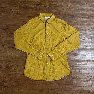 ASOS Yellow Long Sleeve Button Down